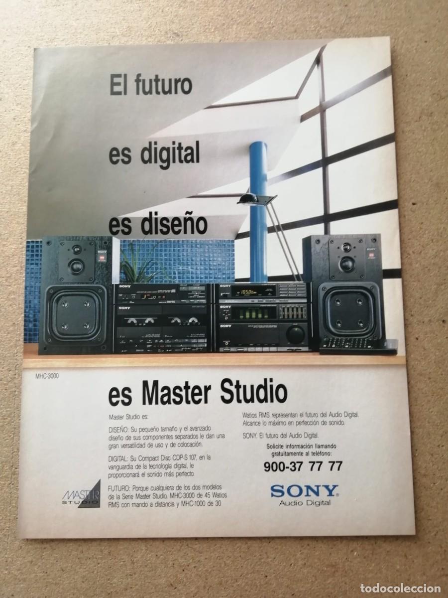Collectionnisme Papier divers: ANUNCIO. SONY AUDIO DIGITAL