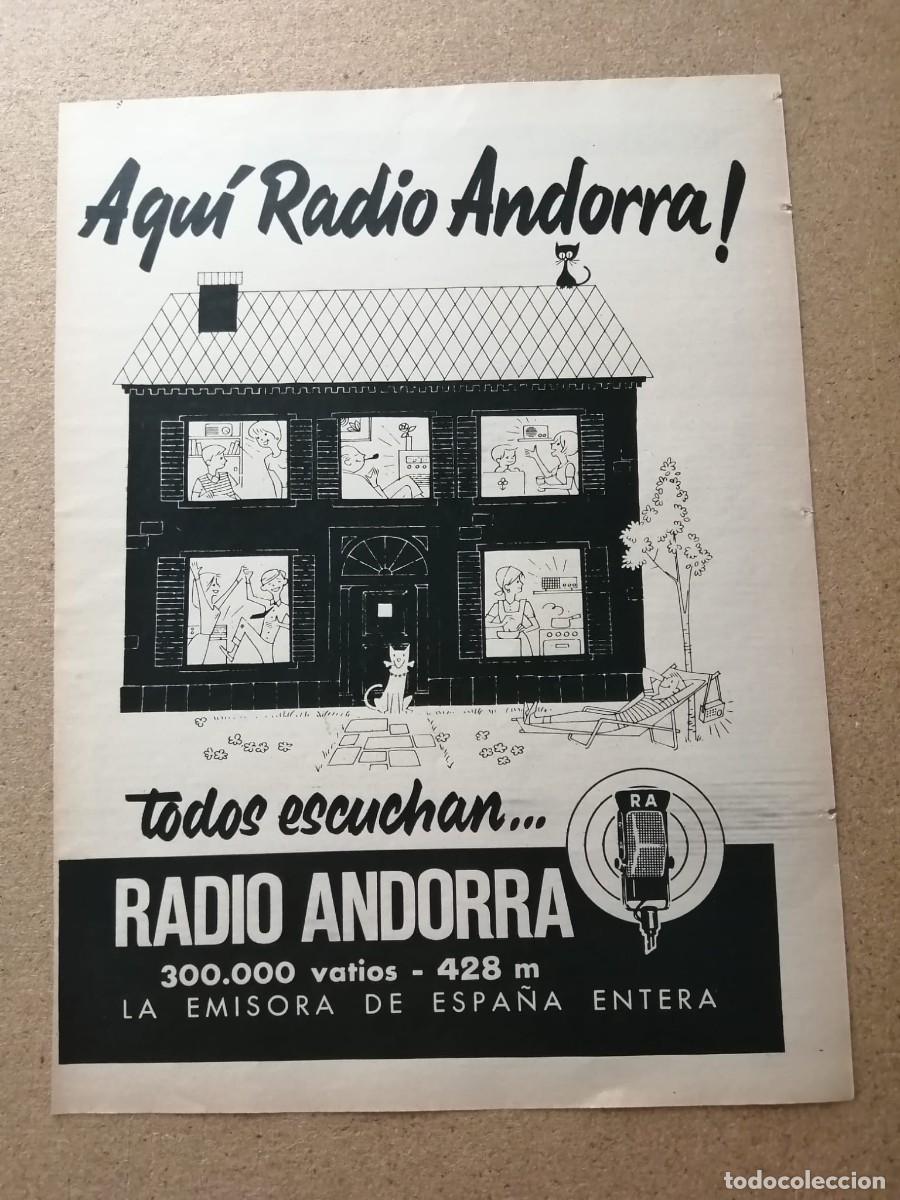 Collectionnisme Papier divers: ANUNCIO. RADIO ANDORRA