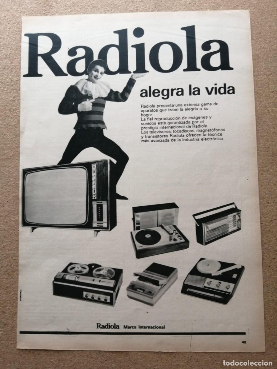 Altri oggetti di carta: ANUNCIO. RADIOLA ALEGRA LA VIDA