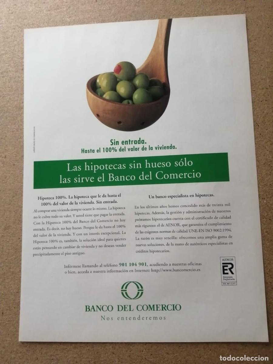 Otros Art&iacute;culos de Coleccionismo en Papel: ANUNCIO. BANCO DEL COMERCIO