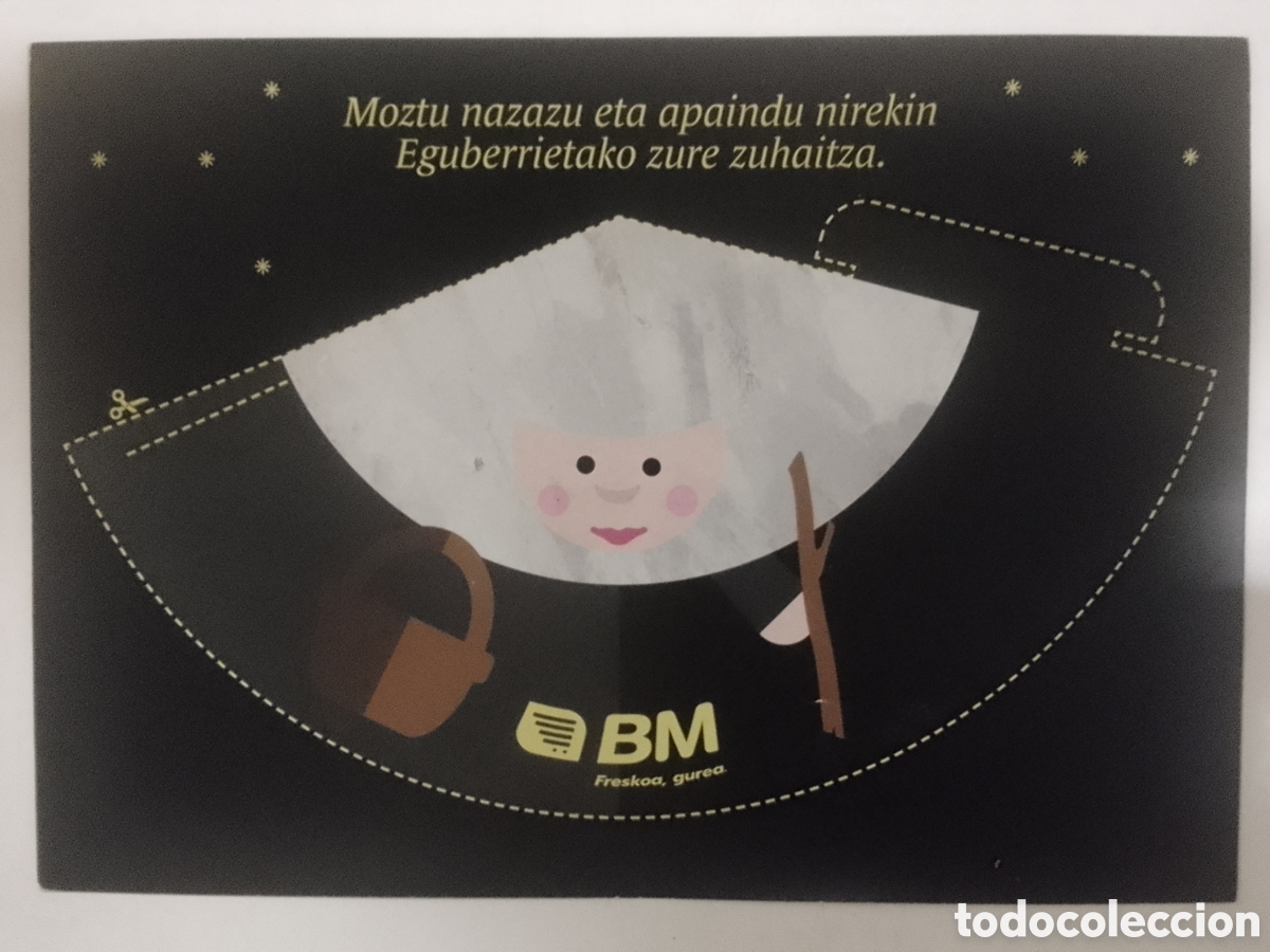 Otros Art&iacute;culos de Coleccionismo en Papel: Carta Olentzero y Mari Domingi Supermercados BM.
