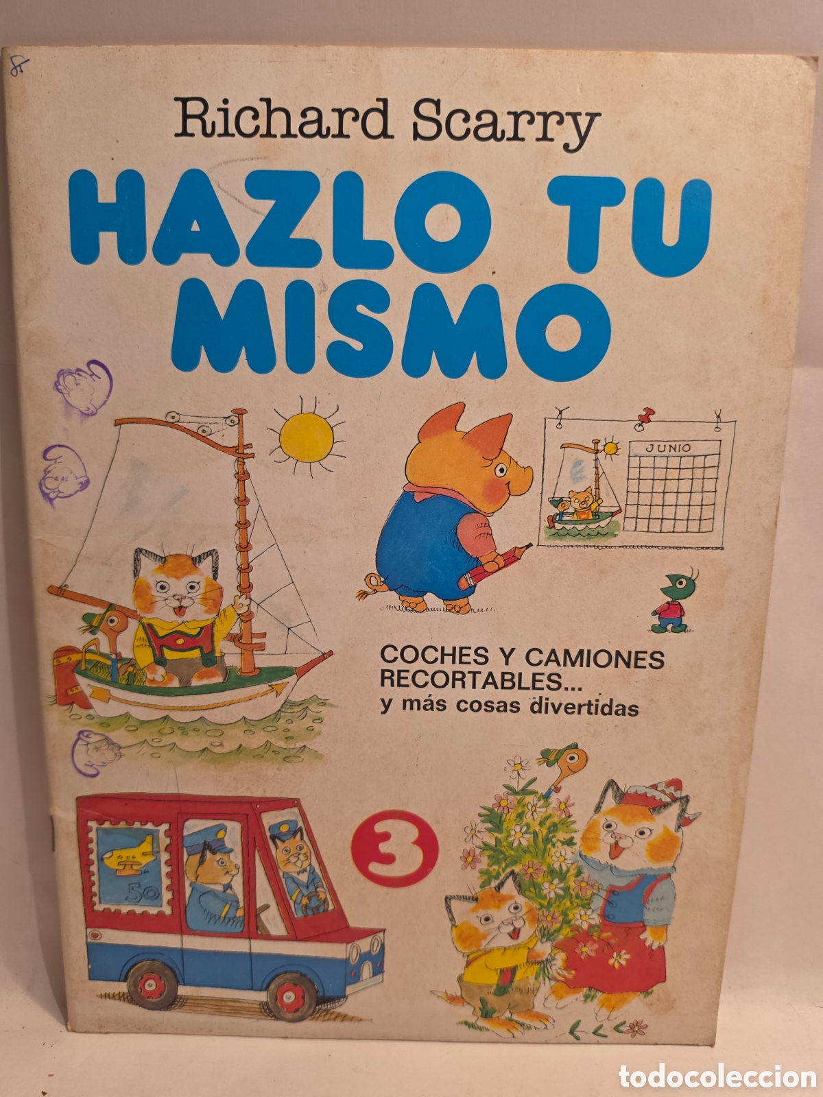 Otros Art&iacute;culos de Coleccionismo en Papel: HAZLO TU MISMO. RICHARD SCARRY. COCHES Y CAMIONES RECORTABLES.