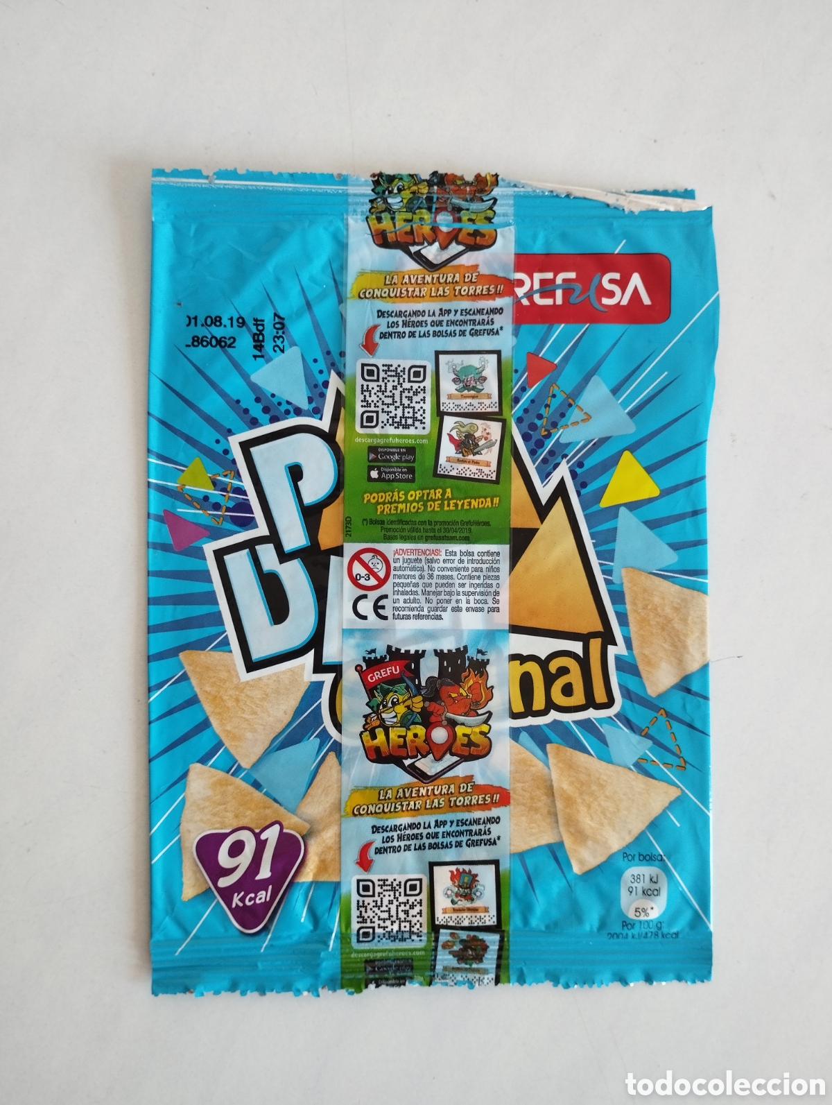 Otros Art&iacute;culos de Coleccionismo en Papel: ENVOLTORIO BOLSA GREFUSA PROMOCI&Oacute;N HEROES TAZO