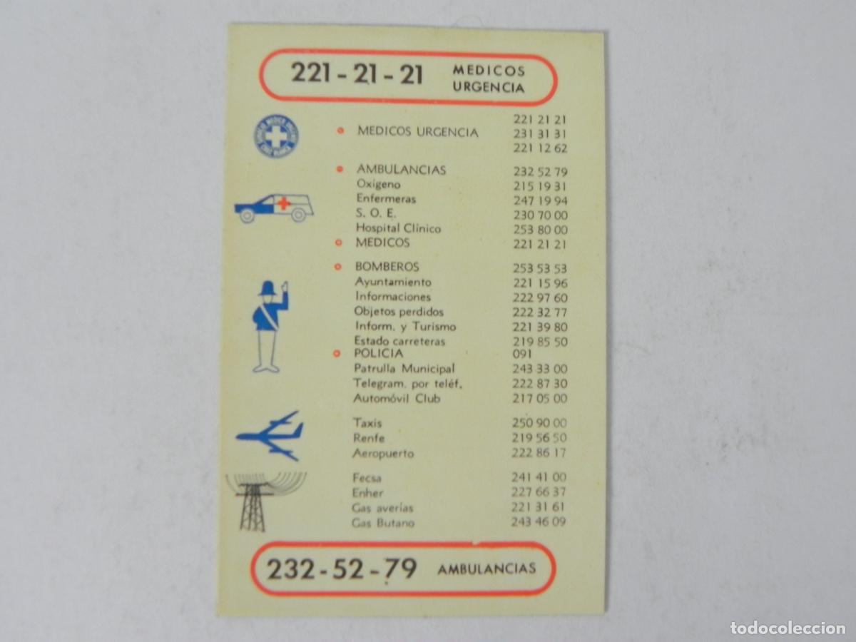 Otros Art&iacute;culos de Coleccionismo en Papel: Antigua Tarjeta de Tel&eacute;fonos de Urgencias y Servicios Telef&oacute;nica - Barcelona 1968 - Vintage