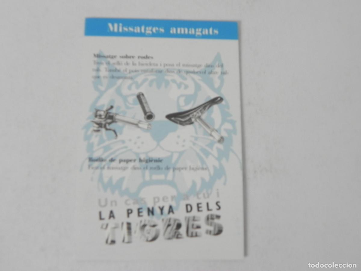 Otros Art&iacute;culos de Coleccionismo en Papel: Tarjeta Ficha Coleccionable &rdquo;Missatges Amagats&rdquo; - La Penya dels Tigres (T. Brezina) - SM / Cru&iuml;lla
