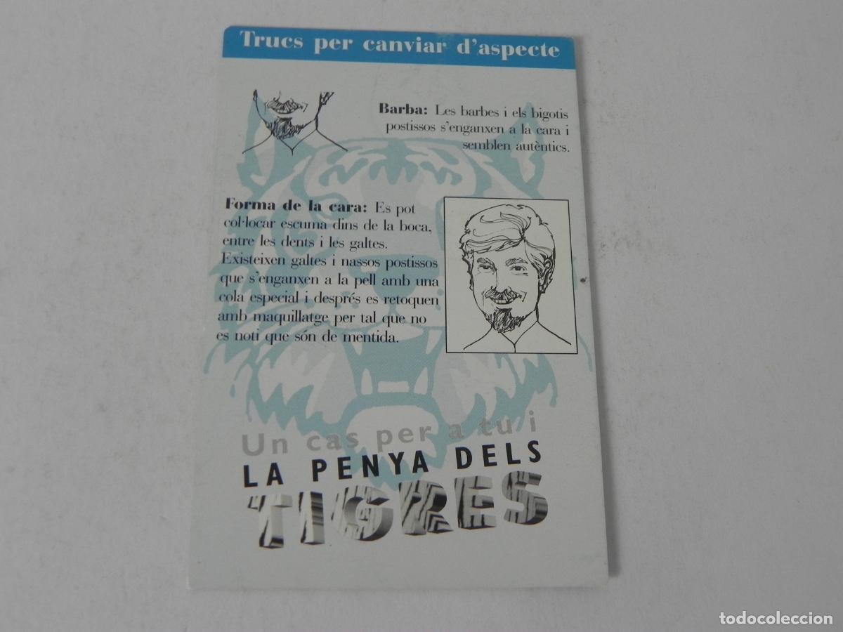 Otros Art&iacute;culos de Coleccionismo en Papel: Tarjeta Ficha Coleccionable &rdquo;Trucs per Canviar d'Aspecte&rdquo; - La Penya dels Tigres - SM / Cru&iuml;lla