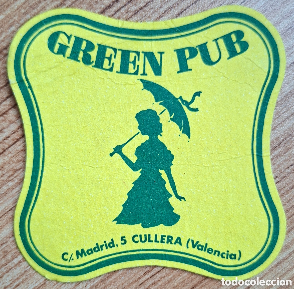 Otros Art&iacute;culos de Coleccionismo en Papel: Posavasos Green Pub - Cullera (Valencia)