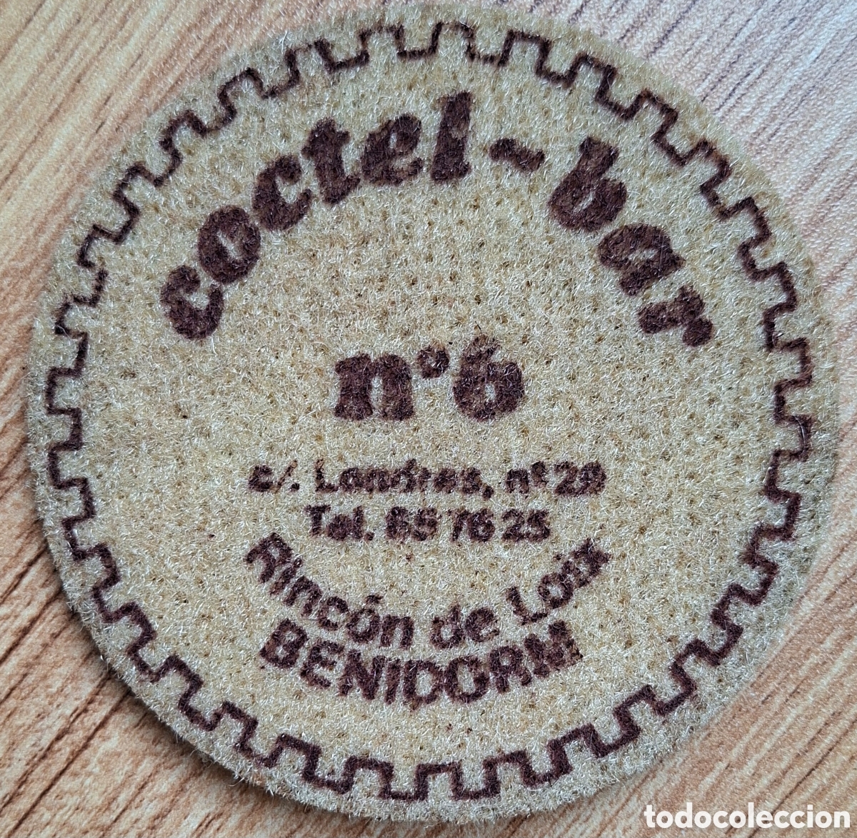Otros Art&iacute;culos de Coleccionismo en Papel: Posavasos Coctel Bar n&deg;6 - Rinc&oacute;n de Loix - Benidorm (Alicante)