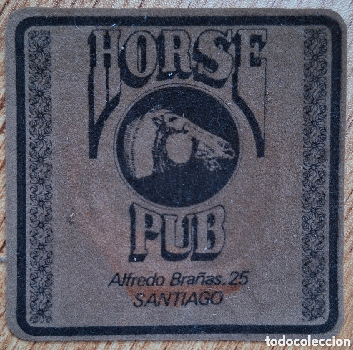 Otros Art&iacute;culos de Coleccionismo en Papel: Posavasos Horse Pub - Santiago de Compostela (La / A Coru&ntilde;a)