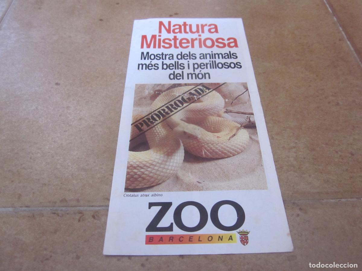 Otros Art&iacute;culos de Coleccionismo en Papel: FOLLETO EXPOSICION NATURA MISTERIOSA - ZOO BARCELONA