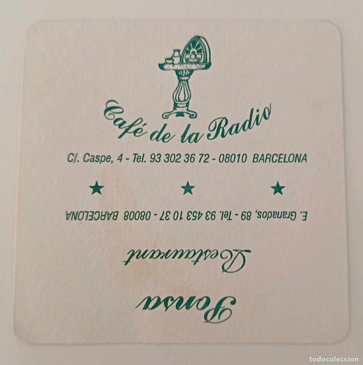Otros Art&iacute;culos de Coleccionismo en Papel: Posavasos. Cuadrado. Cafe de la Radio. Ponsa Restaurant.