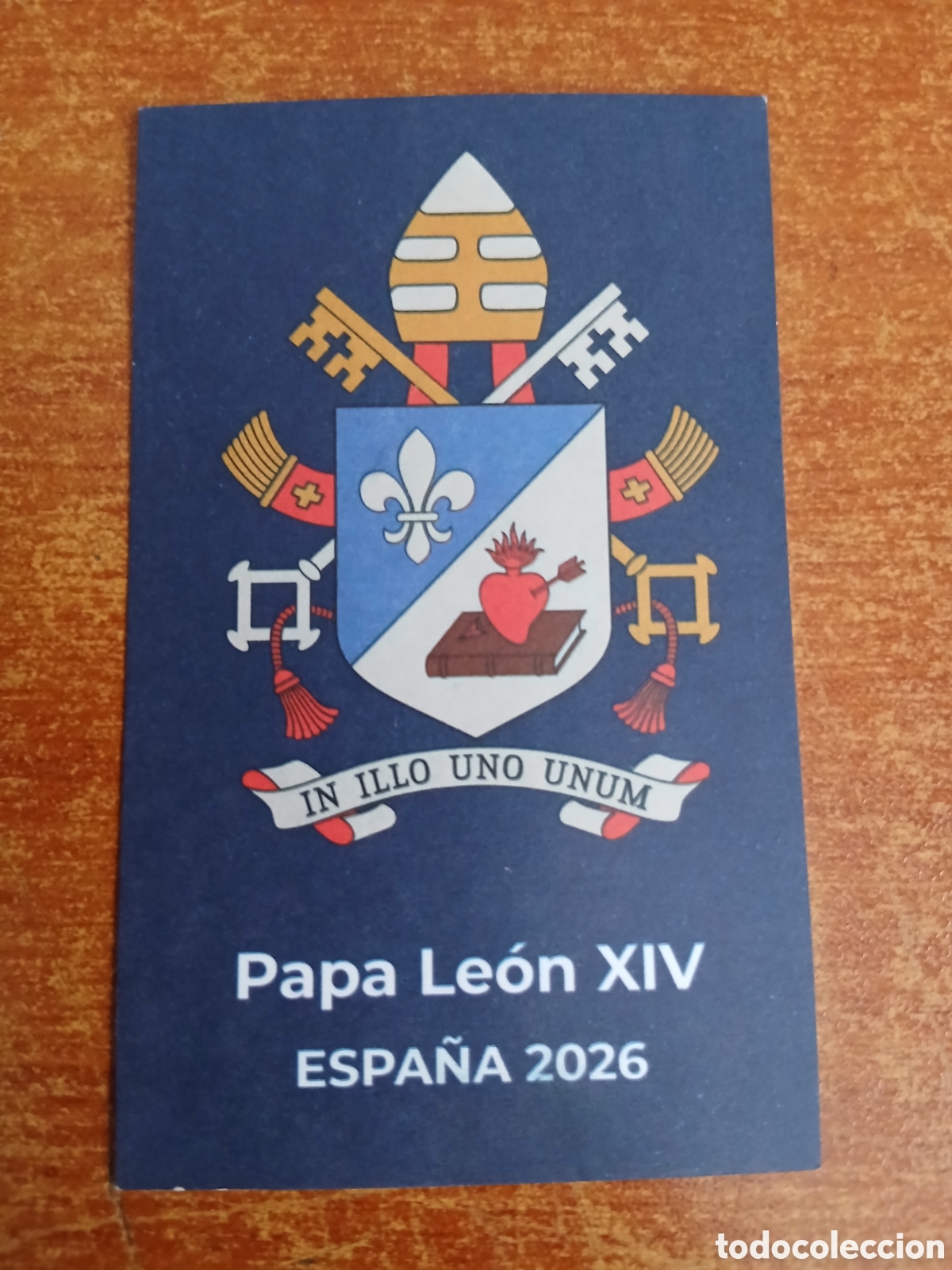 Otros Art&iacute;culos de Coleccionismo en Papel: Tarjeta Conmemorativa Polic&iacute;a Nacional -Papa Le&oacute;n XIV Espa&ntilde;a 2026-