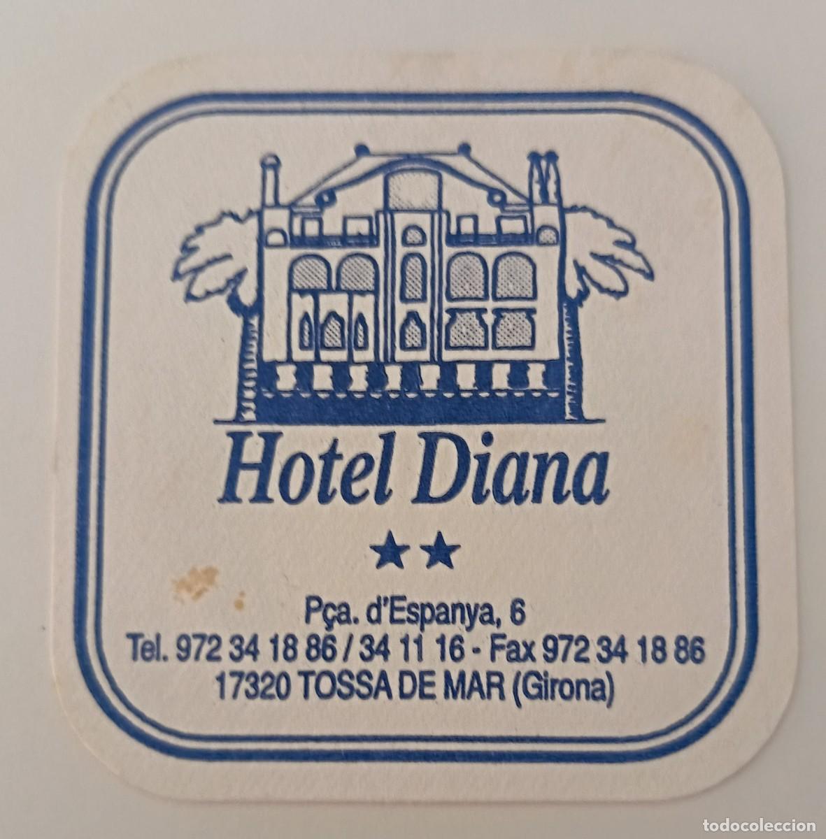 Otros Art&iacute;culos de Coleccionismo en Papel: Posavasos. Cuadrado. Hotel Diana Tossa de Mar. Girona.