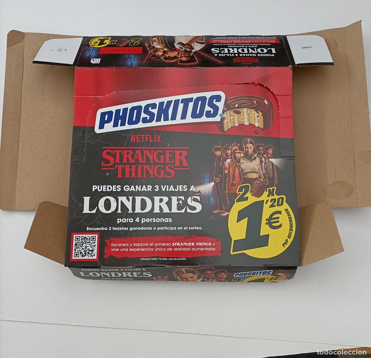 Otros Art&iacute;culos de Coleccionismo en Papel: caja phoskitos 2026 stranger things poskitos netflix packaging carton