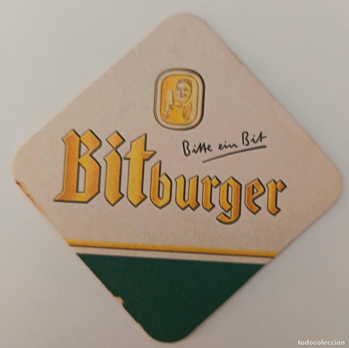 Otros Art&iacute;culos de Coleccionismo en Papel: Posavasos. Cuadrado. Bitburger Bitte Eim Bit.