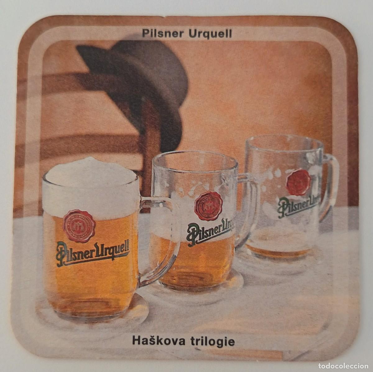 Otros Art&iacute;culos de Coleccionismo en Papel: Posavasos. Cuadrado. Pilsner Urquell Haskova Trilogie.