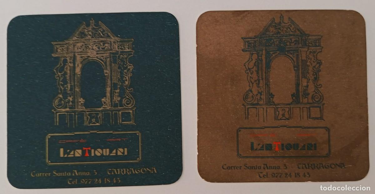 Otros Art&iacute;culos de Coleccionismo en Papel: 2 Posavasos. Cuadrados. Cafe - Art L'Antiquari. Tarragona.