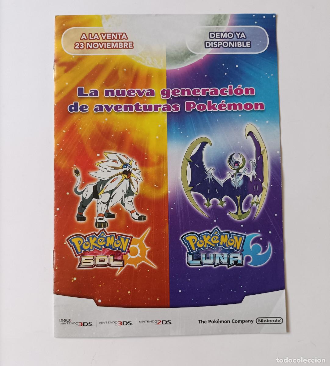 Otros Art&iacute;culos de Coleccionismo en Papel: folleto sol luna pokemon promocion promo nintendo publicidad 2016 merchandising libreto flyer
