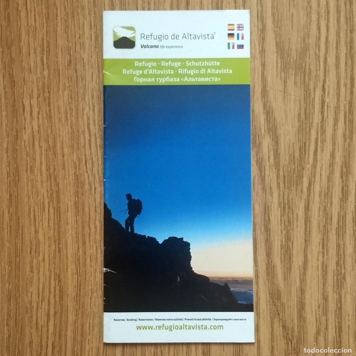 Otros Art&iacute;culos de Coleccionismo en Papel: Folleto REFUGIO DE ALTAVISTA - EL TEIDE | Tenerife - Canarias