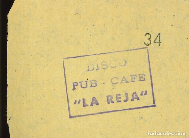 Otros Art&iacute;culos de Coleccionismo en Papel: ENTRADA DISCOTECA - DISCO PUB CAFE &rdquo;LA REJA&rdquo;