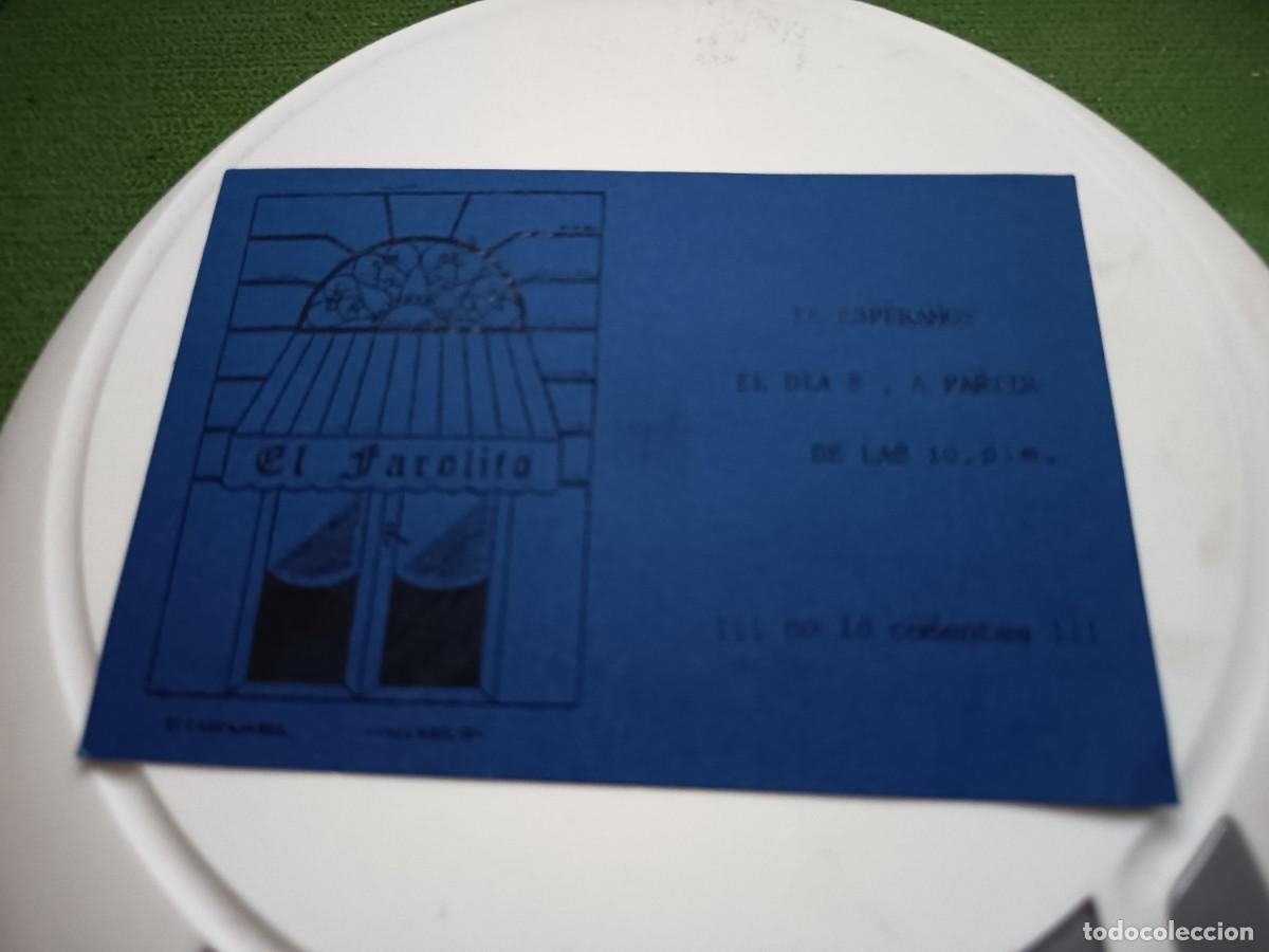 Otros Art&iacute;culos de Coleccionismo en Papel: POSAVASOS PUB EL FAROLITO-VALLADOLID