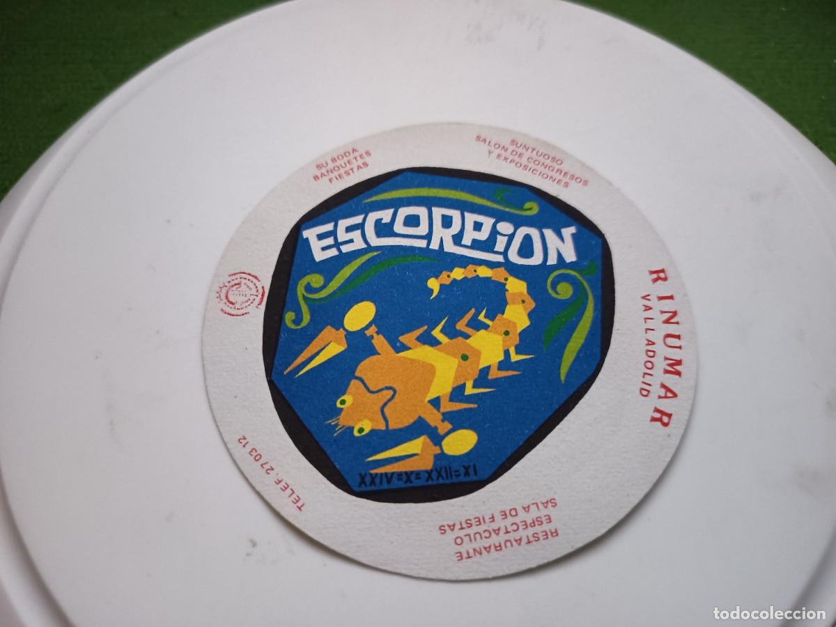 Otros art&iacute;culos de coleccionismo en papel: POSAVASOS SALA DE FIESTAS RINUMAR-ESCORPION-VALLADOLID