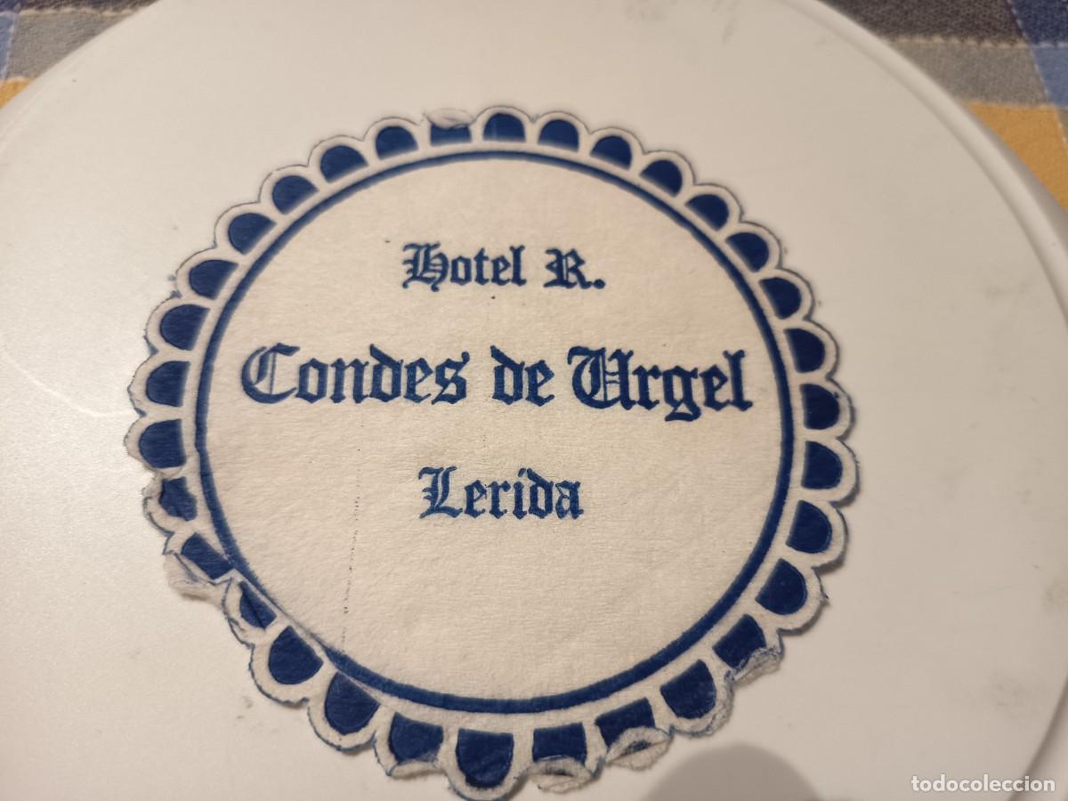 Collectionnisme Papier divers: POSAVASOS HOTEL CONDES DE URGEL-LERIDA
