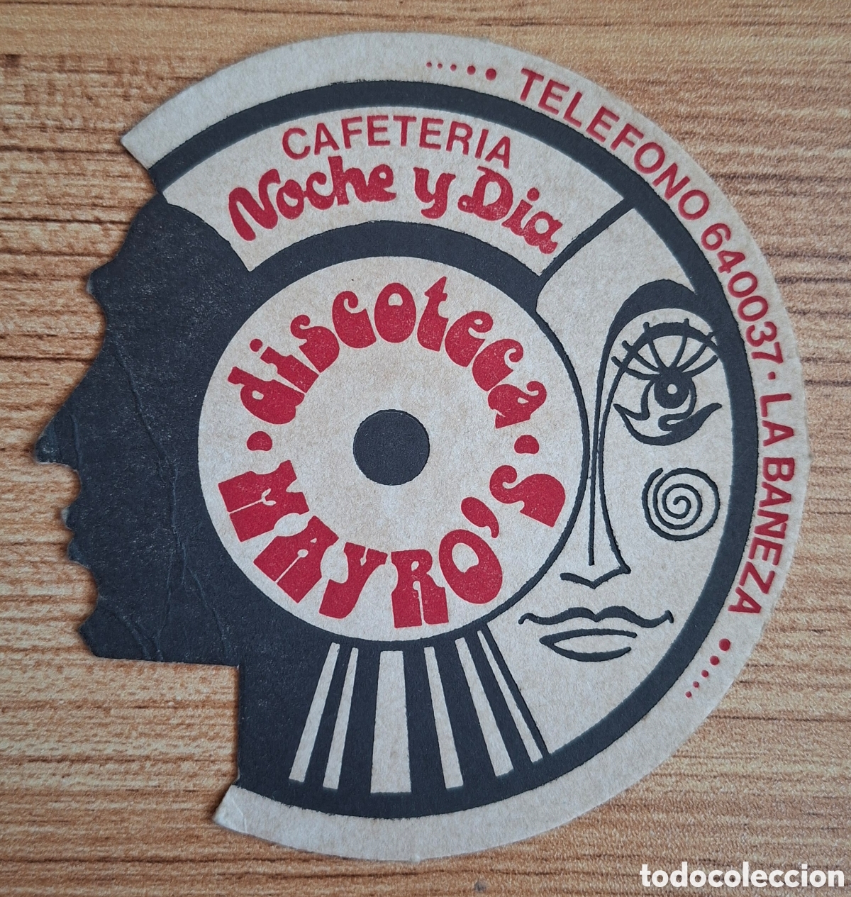 Otros Art&iacute;culos de Coleccionismo en Papel: Posavasos Discoteca Mayro's / Cafeter&iacute;a D&iacute;a y noche - La Ba&ntilde;eza (Le&oacute;n)