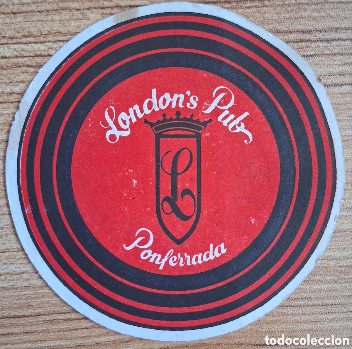 Otros Art&iacute;culos de Coleccionismo en Papel: Posavasos London's Pub - Ponferrada (Le&oacute;n)