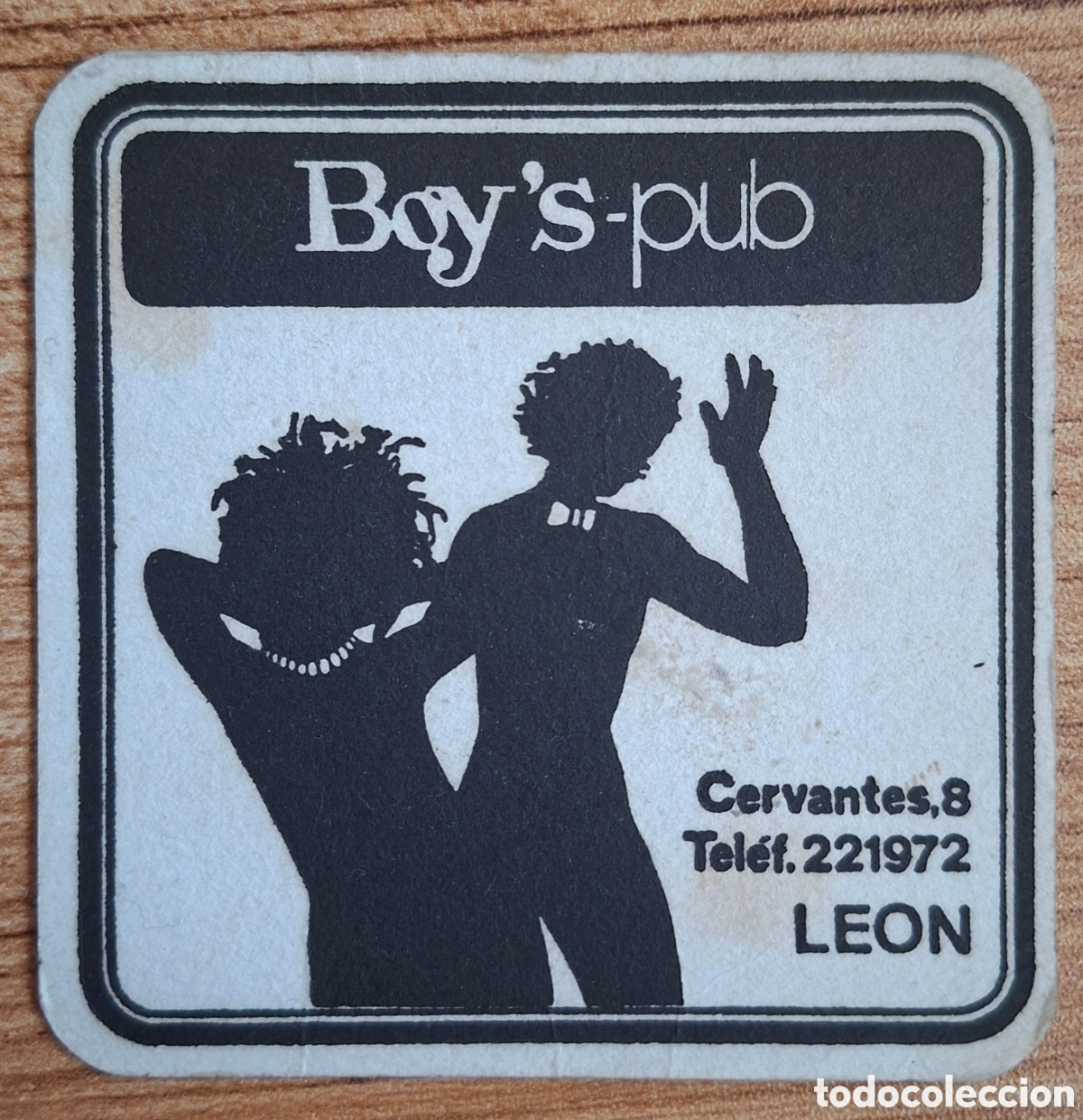 Otros Art&iacute;culos de Coleccionismo en Papel: Posavasos Boy's Pub - Le&oacute;n