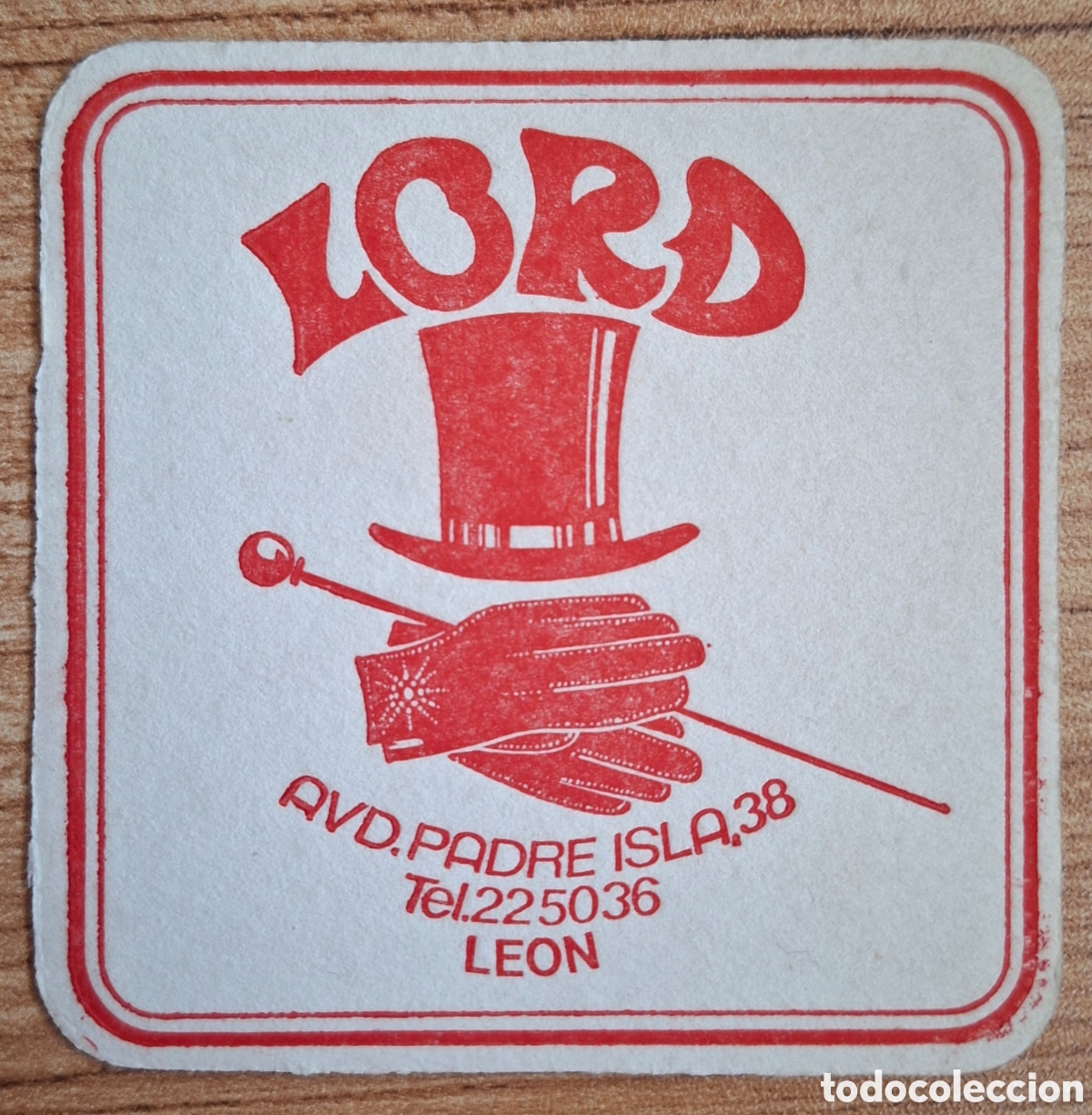 Otros Art&iacute;culos de Coleccionismo en Papel: Posavasos Cafeter&iacute;a Lord - Le&oacute;n