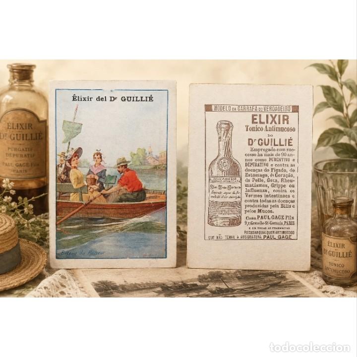 Otros Art&iacute;culos de Coleccionismo en Papel: ⚜️ &Ntilde;09X00. Tarjeta Cart&oacute;n Publicitaria Elixir Dr Guilli&eacute; Paul Gage Par&iacute;s Siglo XIX Reverso Portugu&eacute;s