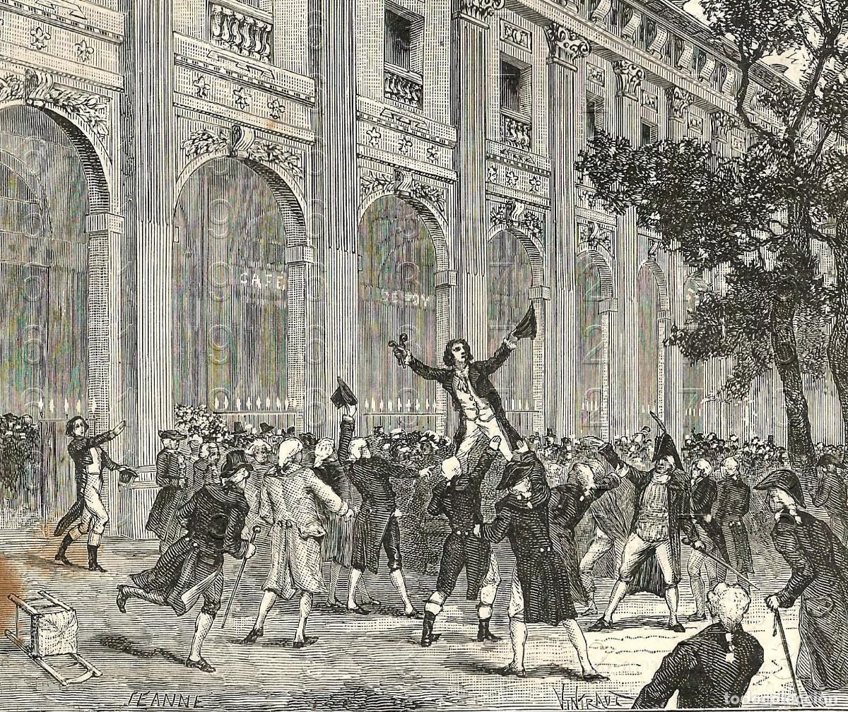 Otros Art&iacute;culos de Coleccionismo en Papel: CAMILLE DESMOULINS GRABADO SIGLO XIX 14X12 M26