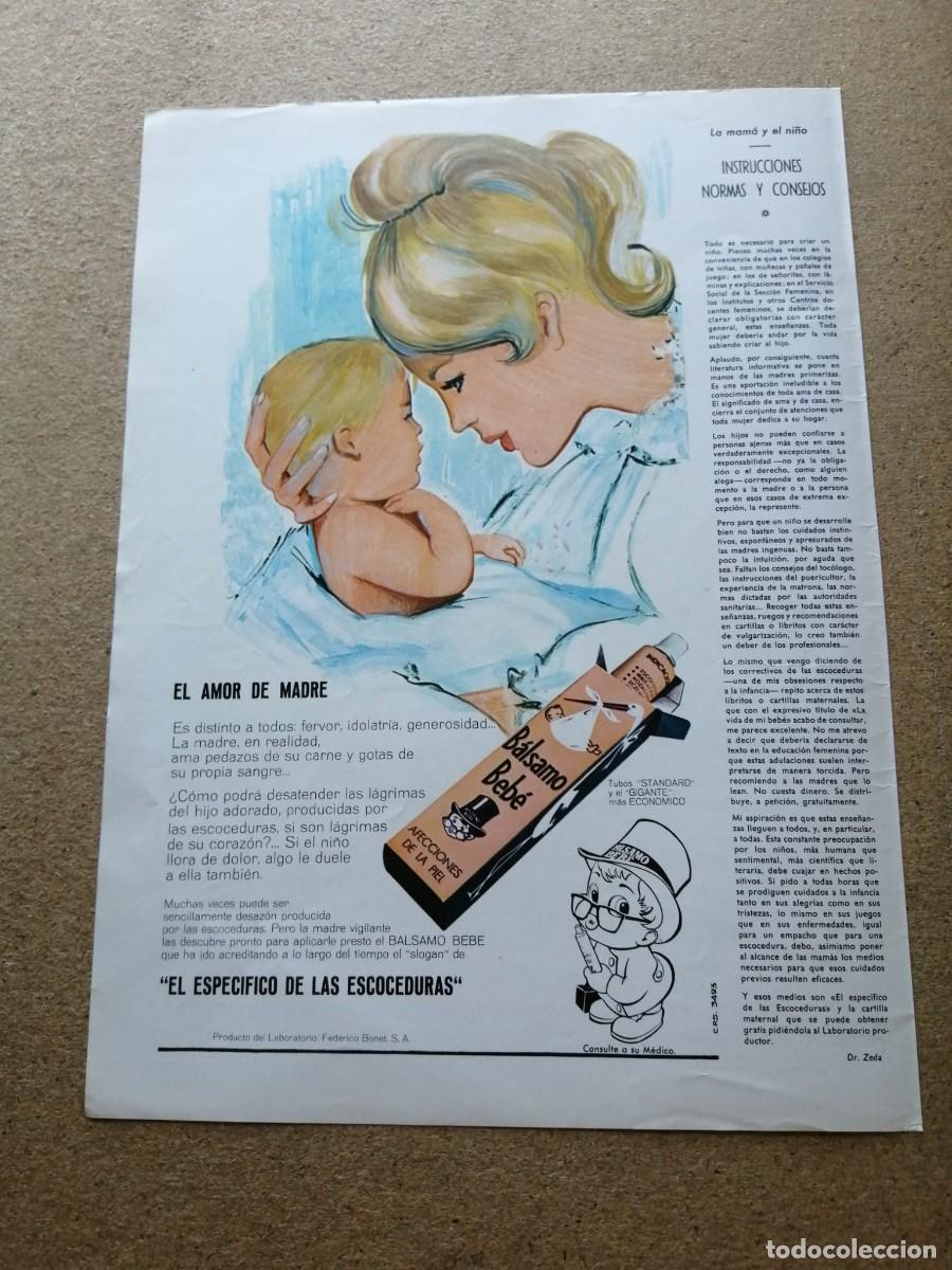 Otros Art&iacute;culos de Coleccionismo en Papel: ANUNCIO. BALSAMO BEBE