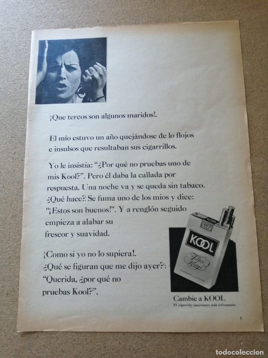 Otros Art&iacute;culos de Coleccionismo en Papel: ANUNCIO. CIGARRILLOS KOOL