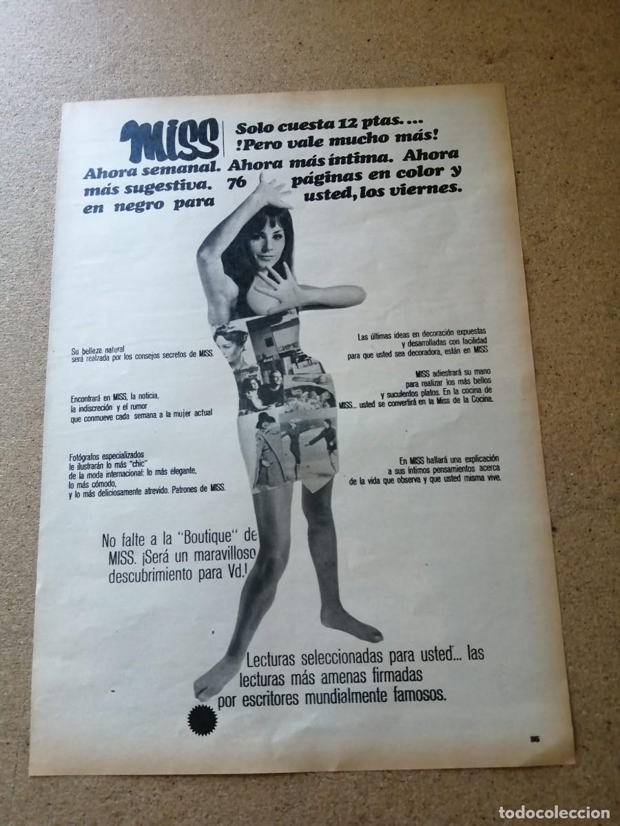Otros Art&iacute;culos de Coleccionismo en Papel: ANUNCIO. REVISTA MISS