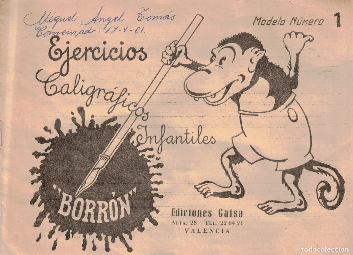 Otros Art&iacute;culos de Coleccionismo en Papel: :::: A29 - CUADERNO DE EJERCICIOS CALIGRAFICOS INFANTILES BORR&Oacute;N , MOD. N&ordm; 1 - EDIC. GAISA - USADO