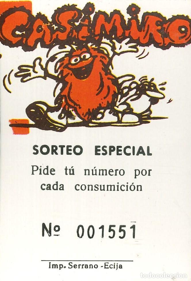 Otros Art&iacute;culos de Coleccionismo en Papel: ENTRADA DISCOTECA - CASIMIRO - ECIJA (SEVILLA) - SORTEO ESPECIAL