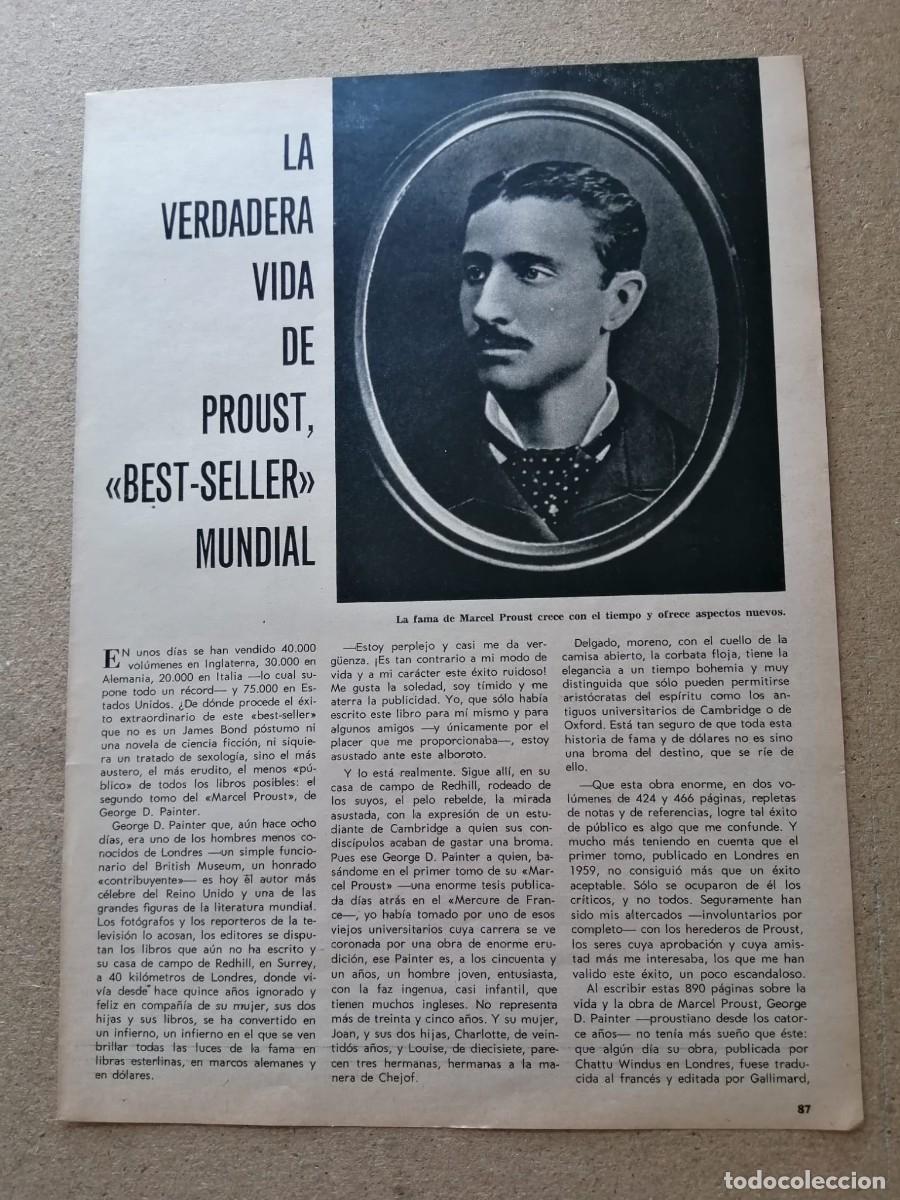 Otros Art&iacute;culos de Coleccionismo en Papel: REPORTAJE. LA VERDADERA VIDA DE PROUST, BEST SELLER MUNDIAL