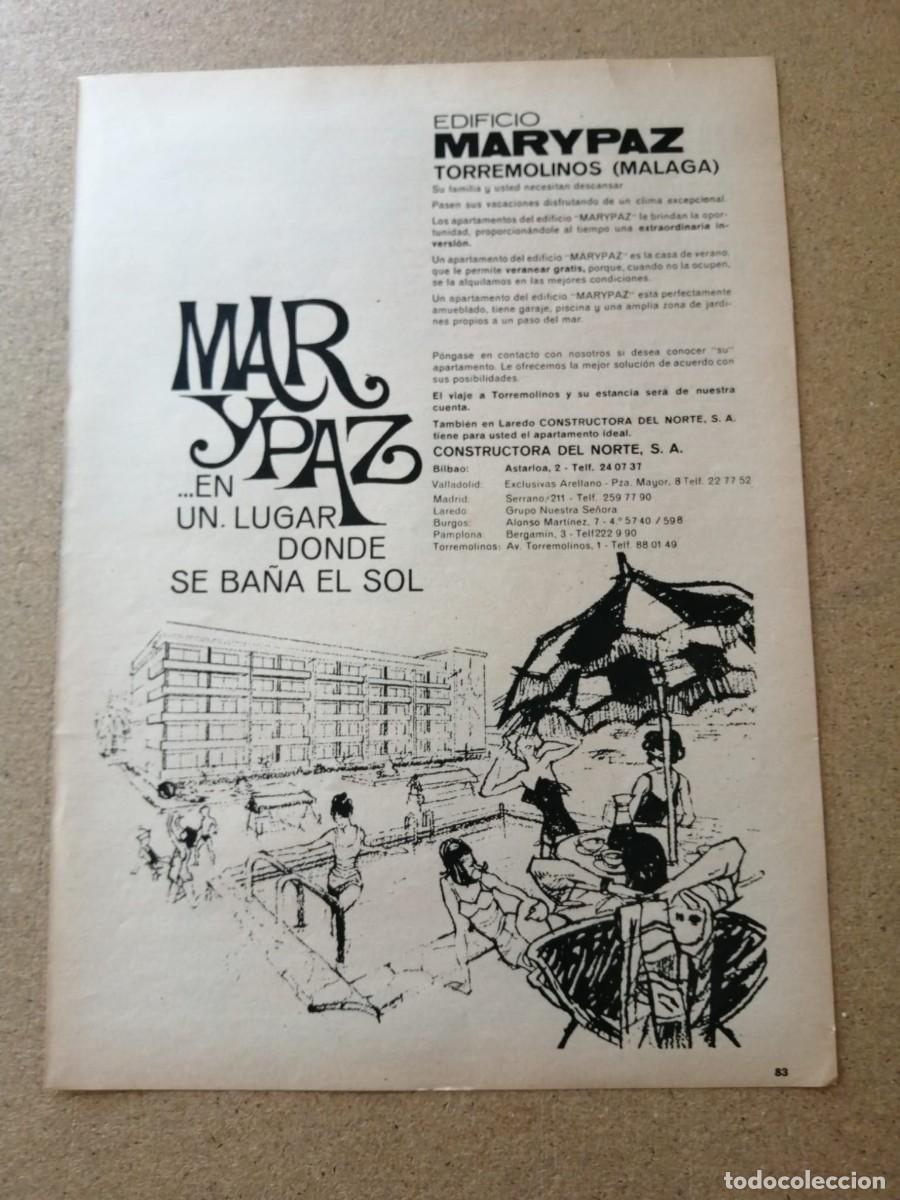 Otros Art&iacute;culos de Coleccionismo en Papel: ANUNCIO. EDIFICIO MARY PAZ, TORREMOLINOS (MALAGA)