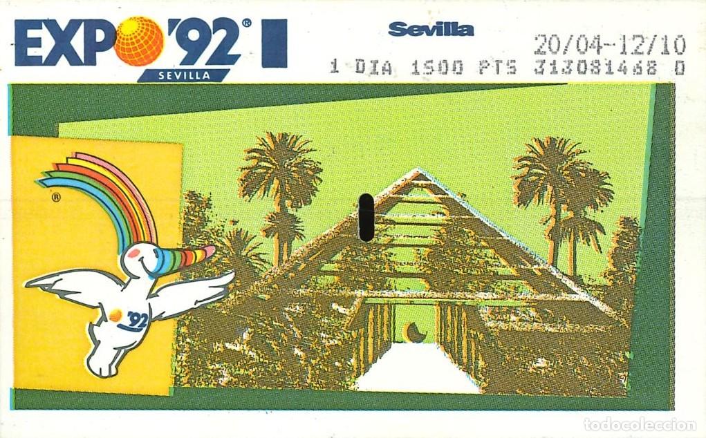 Otros Art&iacute;culos de Coleccionismo en Papel: EXPO'92 - SEVILLA 1992 - ENTRADA 1 DIA - 1500 PTAS - TERCERA EDAD - 22-09-1992