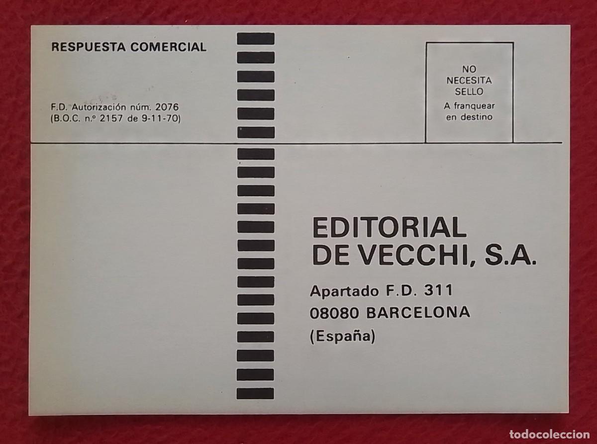 Otros Art&iacute;culos de Coleccionismo en Papel: ANTIGUA RESPUESTA COMERCIAL A&Ntilde;O 1970 EDITORIAL DE VECCHI, S.A. BARCELONA, PARA RECIBIR INFORMACI&Oacute;N..