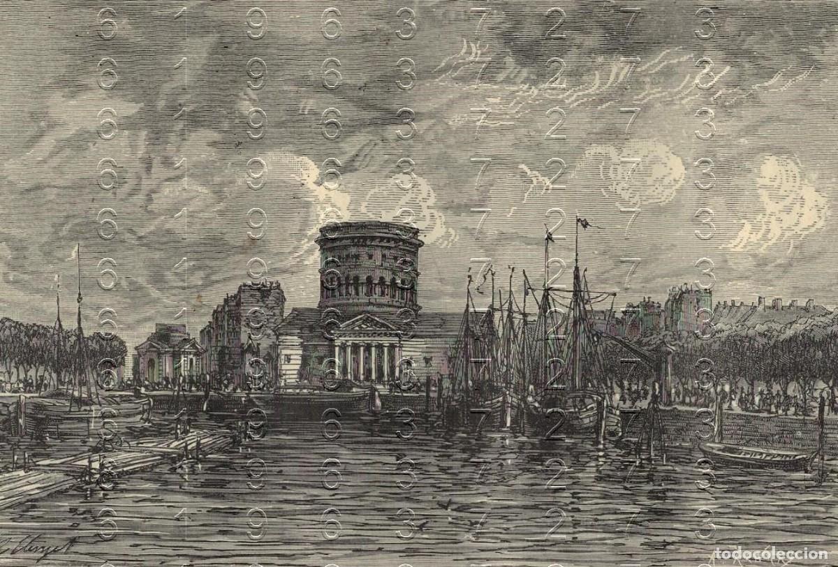 Otros Art&iacute;culos de Coleccionismo en Papel: PARIS CANAL SAINT MARTIN GRABADO SIGLO XIX 17X12 M26