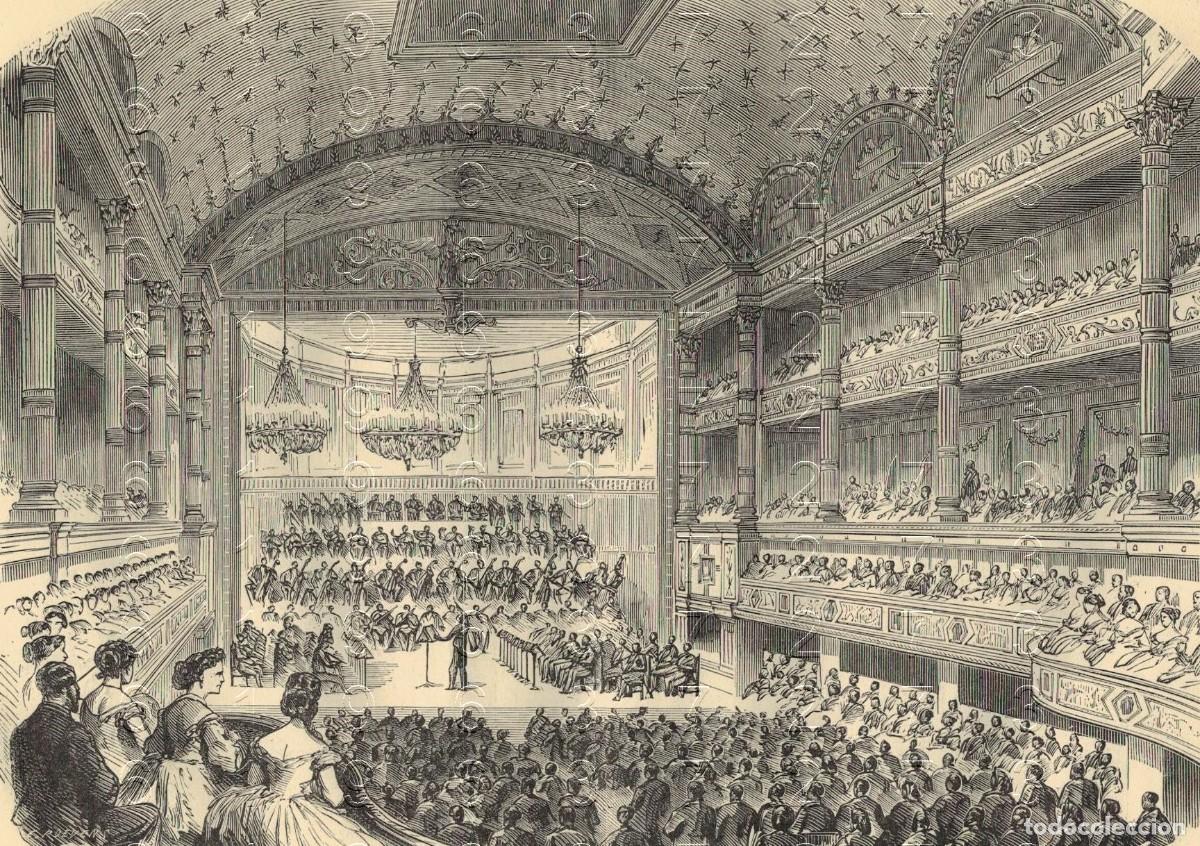 Otros Art&iacute;culos de Coleccionismo en Papel: PARIS CONSERVATORIO GRABADO SIGLO XIX 22X14 M26