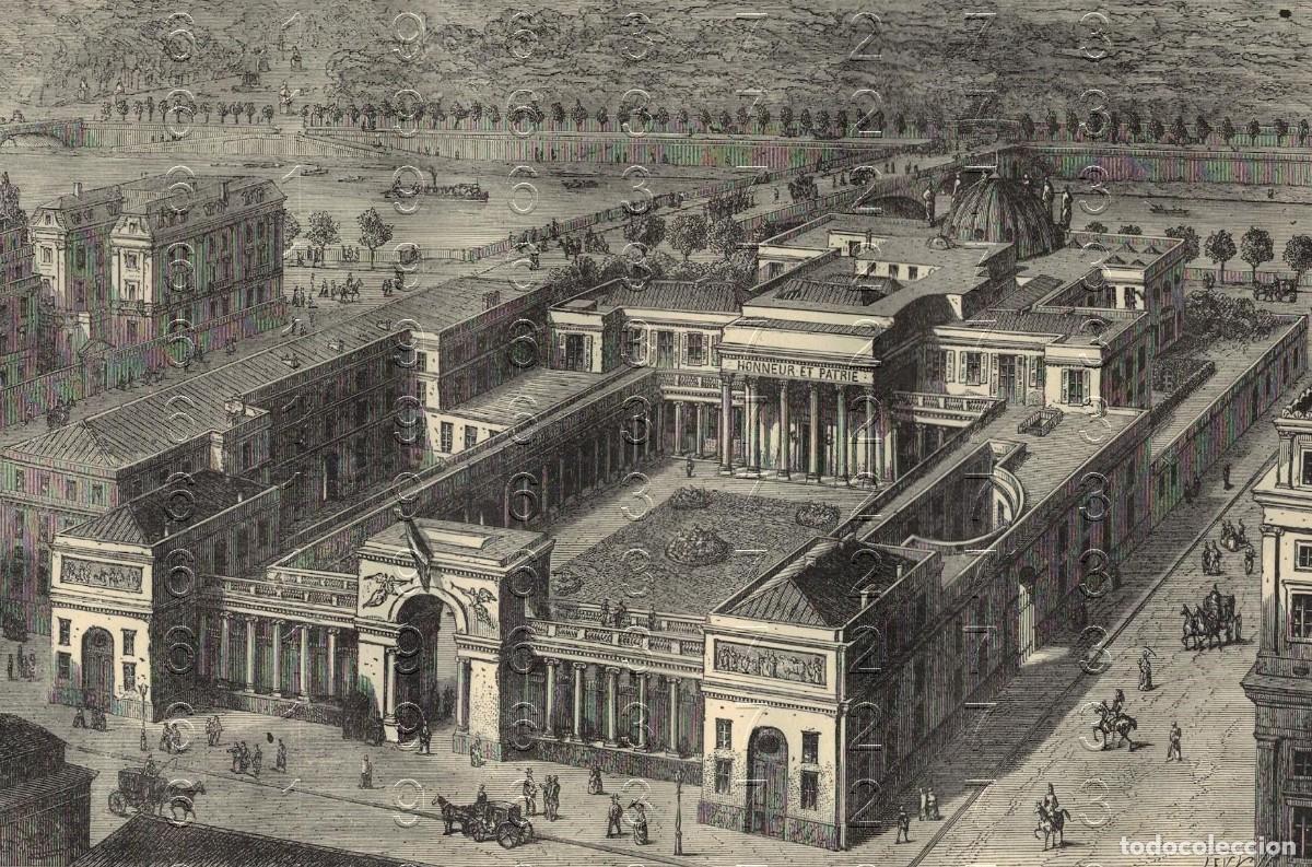 Otros Art&iacute;culos de Coleccionismo en Papel: PARIS PALACIO DE LA LEGION DE HONOR GRABADO SIGLO XIX 23X15 M26