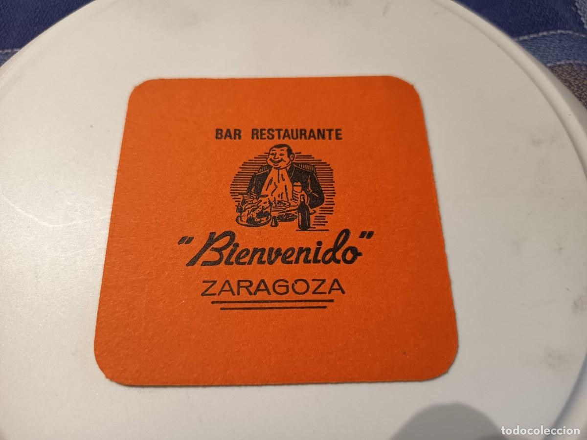 Otros Art&iacute;culos de Coleccionismo en Papel: POSAVASOS BAR RESTAURANTE BIENVENIDO-ZARAGOZA