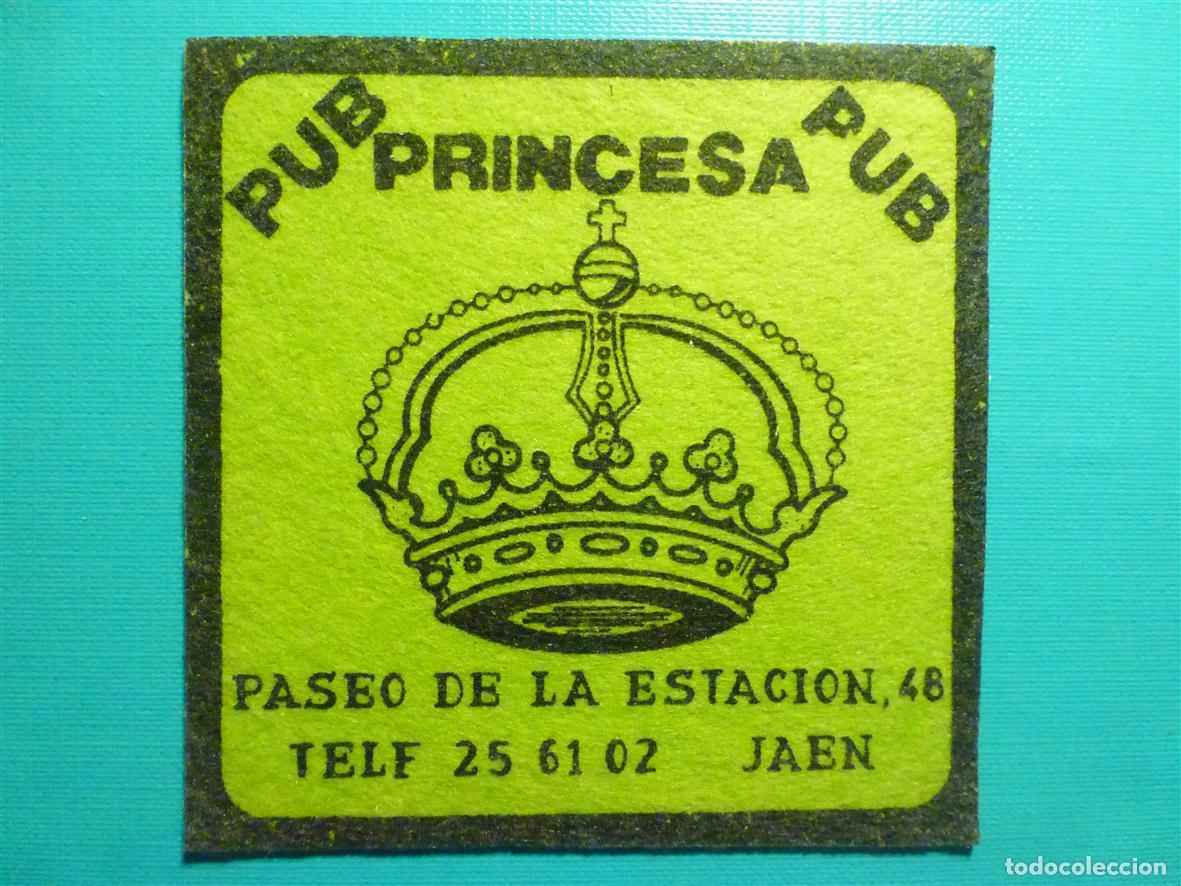 Otros Art&iacute;culos de Coleccionismo en Papel: Posavasos Pubs y Discotecas - Princesa Pub - Paseo de la estaci&oacute;n, 40 - Ja&eacute;n
