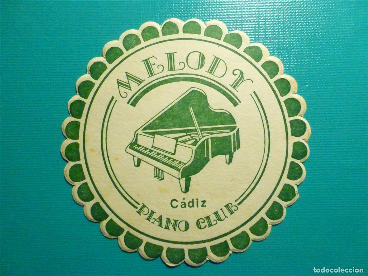Otros Art&iacute;culos de Coleccionismo en Papel: Posavasos Pubs y Discotecas - Piano Club Melody - C&aacute;diz