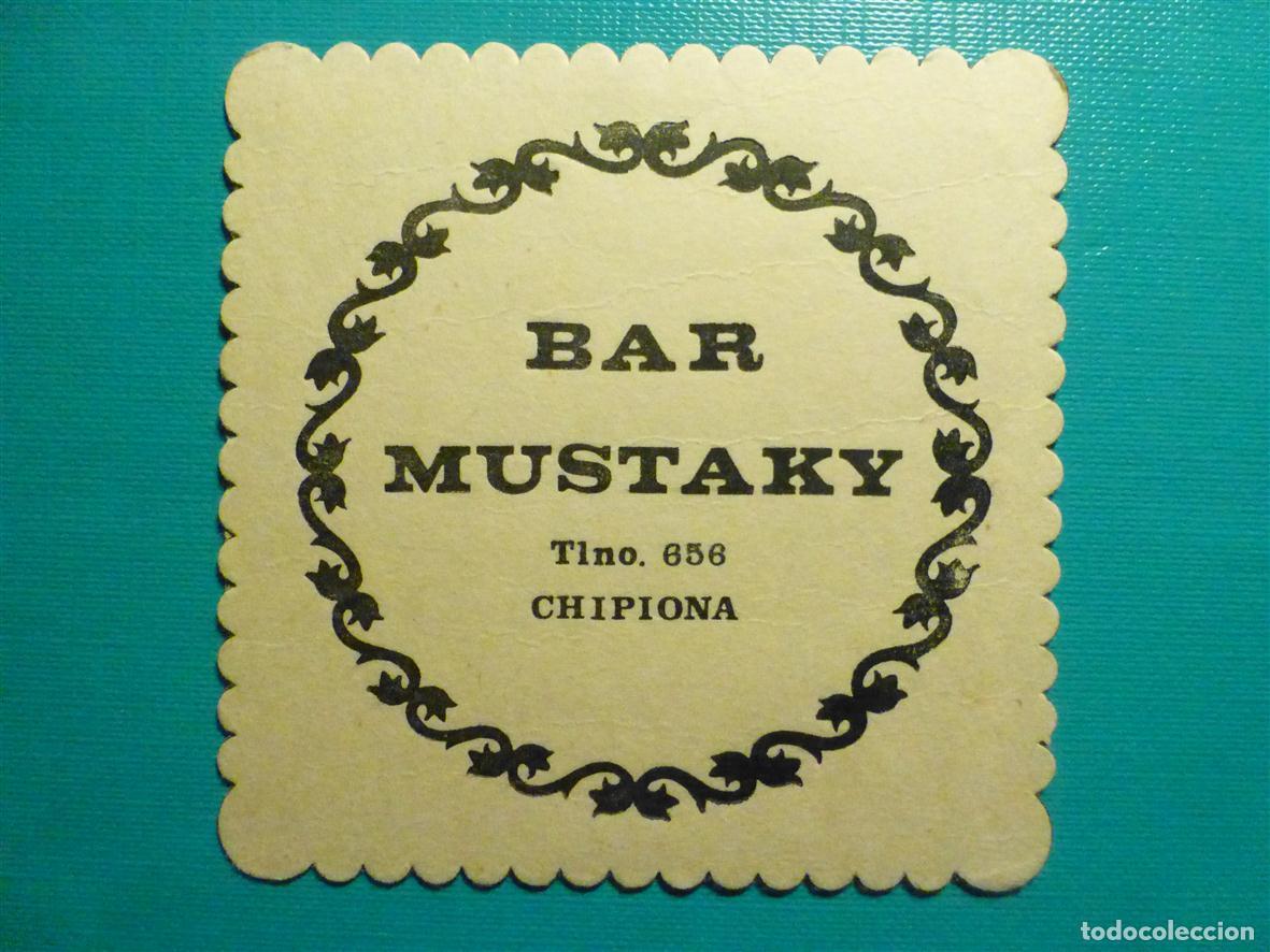 Otros Art&iacute;culos de Coleccionismo en Papel: Posavasos Pubs y Discotecas - Bar Mustaky - Chipiona - C&aacute;diz