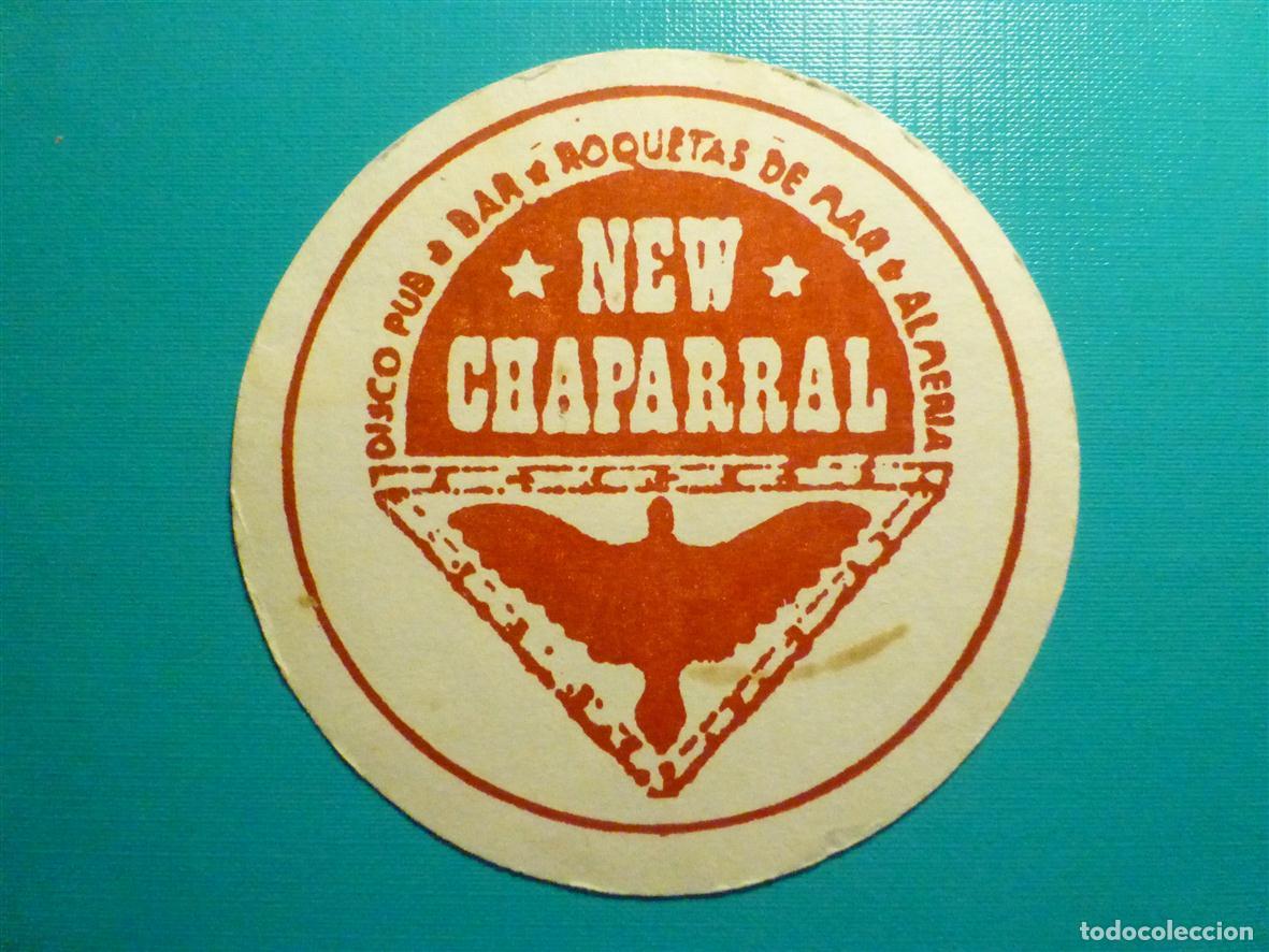 Otros Art&iacute;culos de Coleccionismo en Papel: Posavasos Disco Pub Bar - New Chaparral - Roquetas de Mar, Almer&iacute;a
